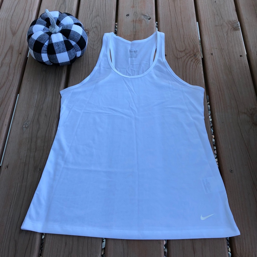 White Nike tank